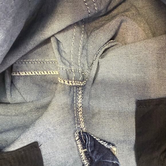 Miss Me Jean Capris Women's 29 (8) Blue Mid Rise Crop Sequin Accent Faux Pocket - Picture 7 of 13